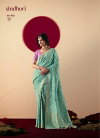 Sea Green Colour Devika Silk By Kimora Pure Viscose Dola Silk Saree Sa-428
